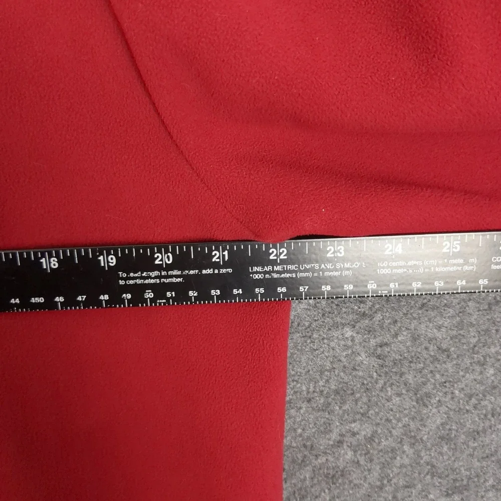 Banana‎ Republic Mens Red Fleece Quarter Zip Pullover Sweater Mock Neck Size M